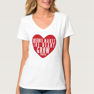 Camiseta A ausência faz o coração ficar mais afeiçoado