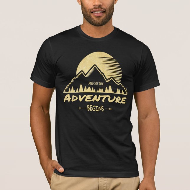 Camiseta A Aventura Começa (Frente)