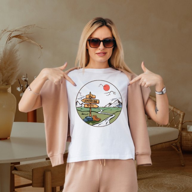 Camiseta A aventura começa (Criador carregado)