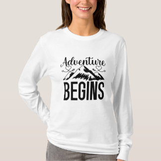 Camiseta a aventura começa