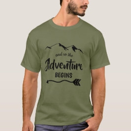 Camiseta A Aventura Começa A Trendy T-Shirt