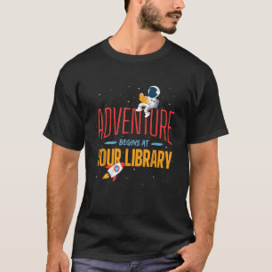 Camiseta A Aventura Começa Na Leitura De Verão Da Bibliotec