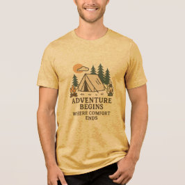 Camiseta A Aventura Começa Onde o Conforto Termina
