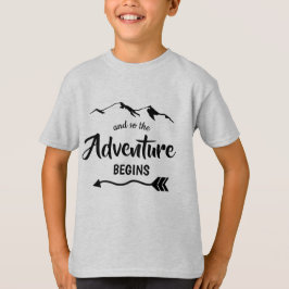 Camiseta A Aventura Começa Trendy Boys T-Shirt