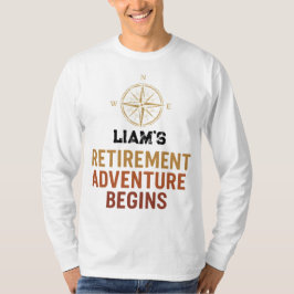 Camiseta A aventura de aposentadoria começa, aposentada