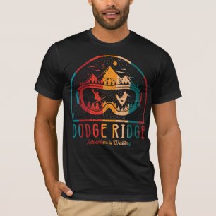 Camiseta A Aventura de Esqui do Retro Dodge Ridge está à Es
