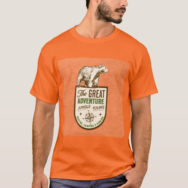 Camiseta A aventura do excelente viaja homens T-Shirt (Frente)