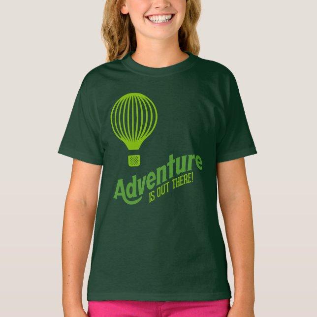 Camiseta A aventura está lá fora 2 (Frente)
