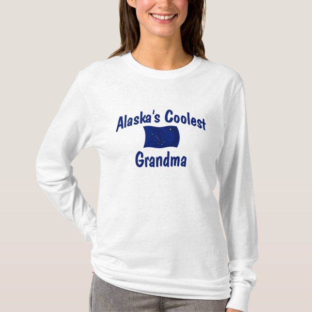 Camiseta A avó a mais fresca de Alaska (Frente)