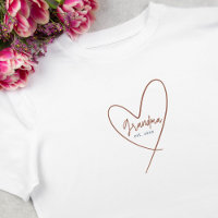 A Avó Cardíaca Mocha Estabeleceu Camisa-T De Ano