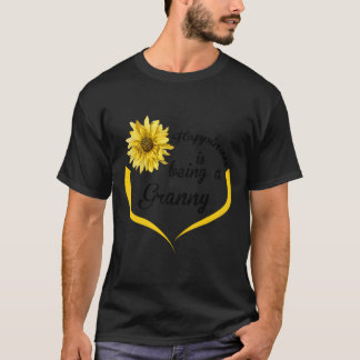 Camiseta A Avó Deu Felicidade É Ser Uma Avó