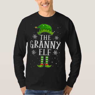 Camiseta A avó Elf Christmas Funny Group Family Matchi