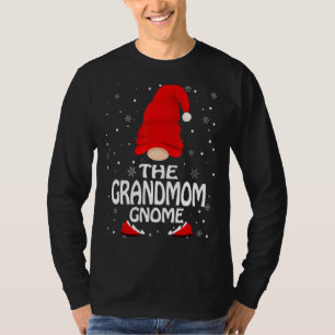 Camiseta A Avó Gnomo Natal Engraçado Correspondência Famili
