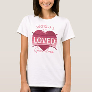 Camiseta A avó mais amada do mundo
