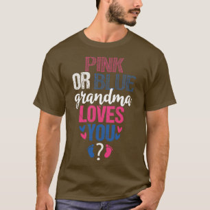 Camiseta A avó rosa ou azul ama você 2