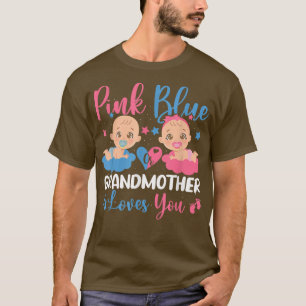 Camiseta A Avó Rosa Ou Azul Te Ama Ré De Gênero