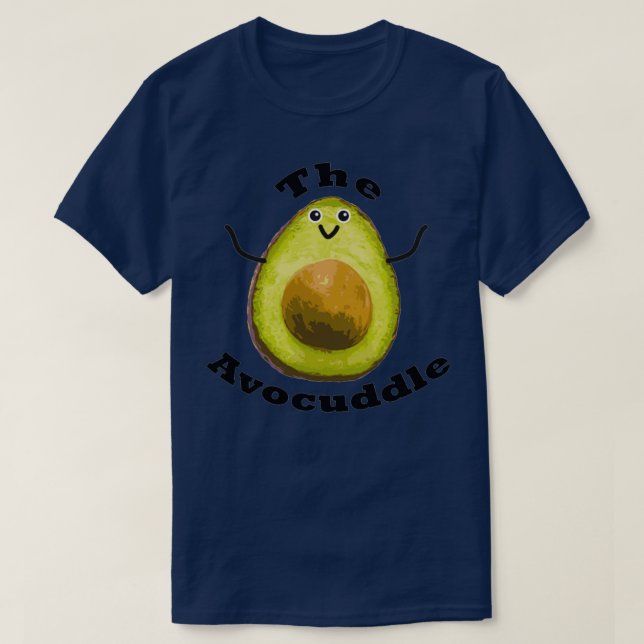 Camiseta A Avocuddle que sou com o abacate (Frente do Design)