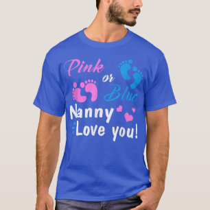 Camiseta A Babá Rosa Ou Azul Ama A Sua Festa De Revelação D