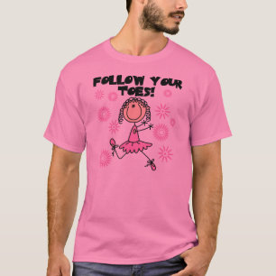 Camiseta A bailarina segue seus t-shirt e presentes dos