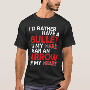 Camiseta A Bala do Dia Anti-Valentim na minha Cabeça para V