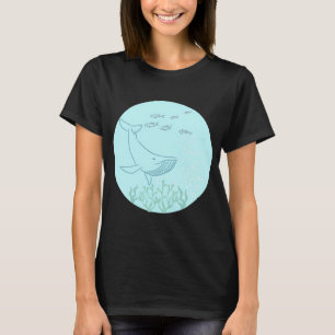 Camiseta a baleia azul
