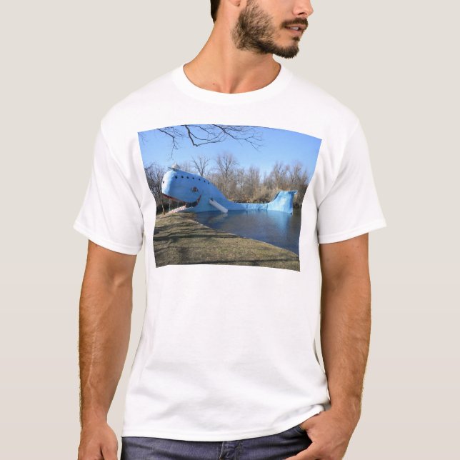 Camiseta A baleia azul de Catoosa (Frente)