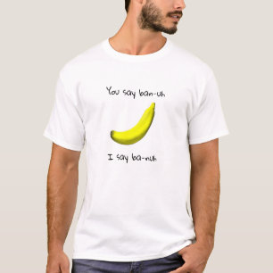 Camiseta A banana engraçada que diz "o diz que proibição