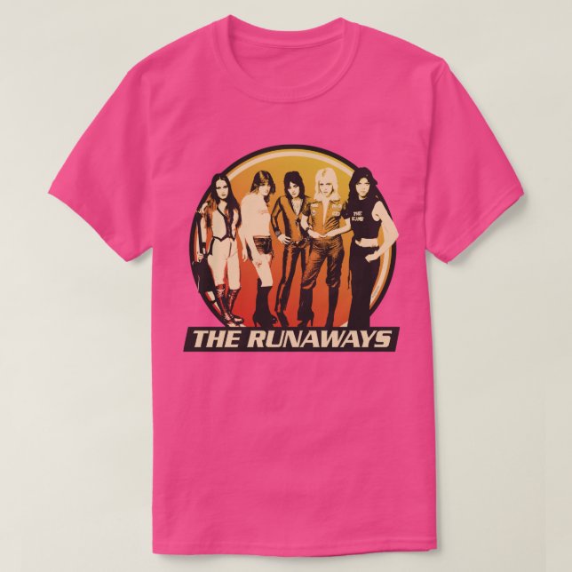 Camiseta A Banda do Rock dos Runaways 70 (Frente do Design)