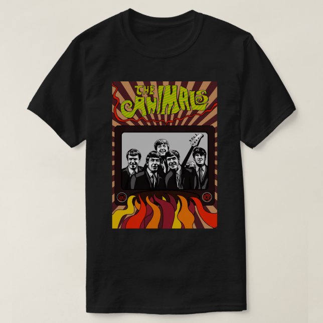 Camiseta A banda dos Animais, Eric Burdon Clássico T-Shirt (Frente do Design)