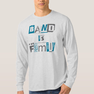 Camiseta A banda é t-shirt da tipografia   da família