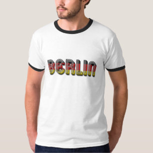 Camiseta A bandeira alemão de Berlim Alemanha colore a