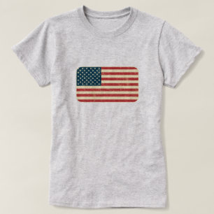 Camiseta A bandeira americana desvaneceu-se