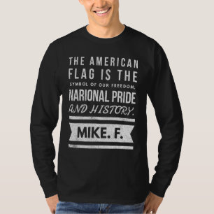 Camiseta A bandeira americana é o símbolo da nossa liberdad