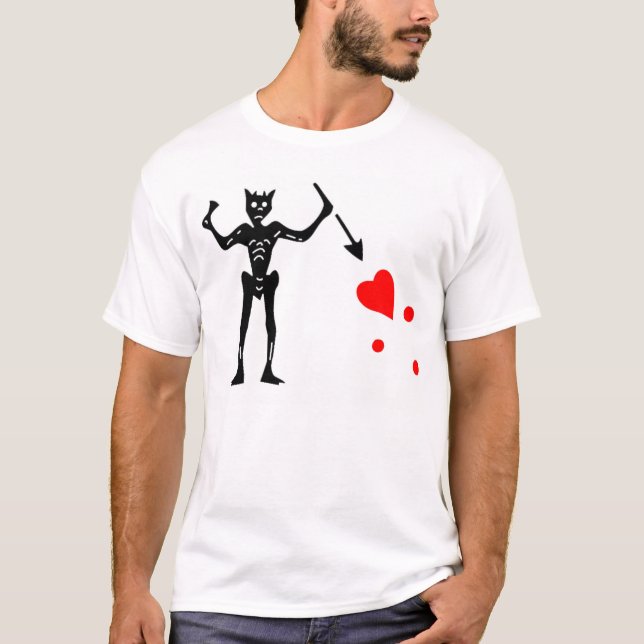 Camiseta A bandeira autêntica de Blackbeard (Frente)