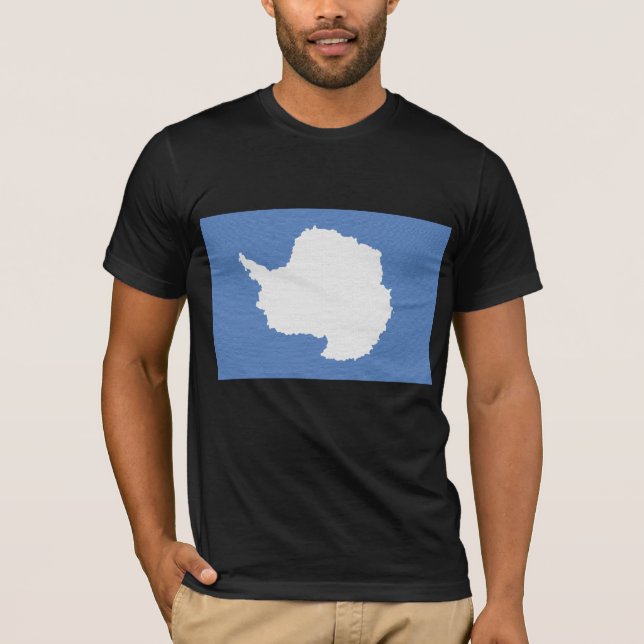 Camiseta A bandeira da Antártica (Frente)