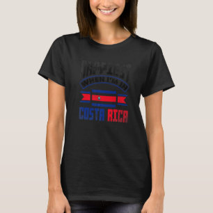 Camiseta A Bandeira Da Costa Rica Mais Acontece Quando Eu E
