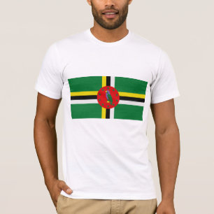 Camiseta A bandeira de Dominica