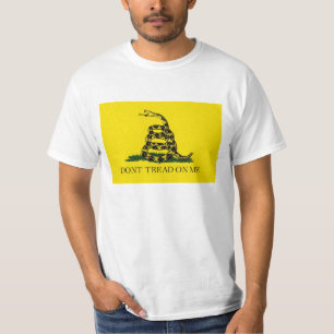 Camiseta A bandeira de Gadsden não pisa em mim