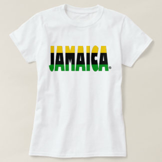 Camiseta A bandeira de Jamaica colore o t-shirt jamaicano