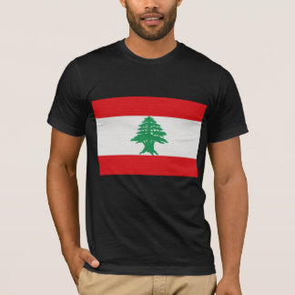 Camiseta A bandeira de Líbano