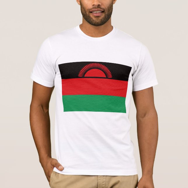 Camiseta A bandeira de Malawi (Frente)