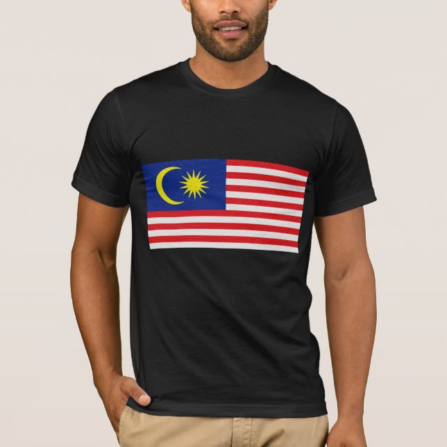 Camiseta A bandeira de Malaysia (Frente)