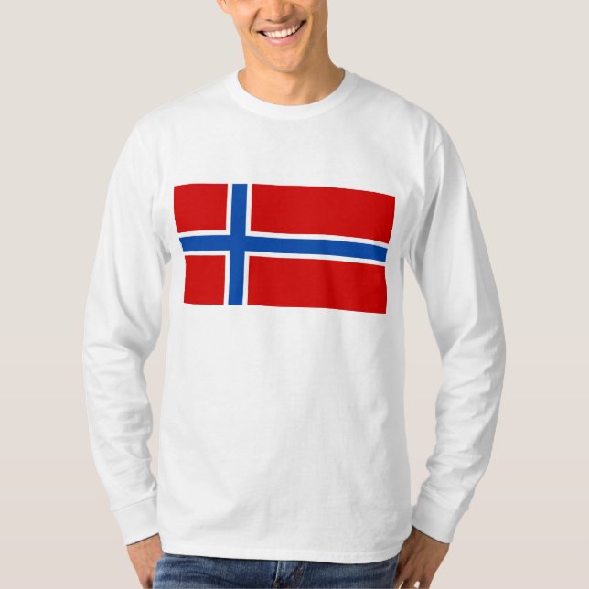 Camiseta A bandeira de Noruega (Frente)