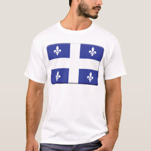 Camiseta A bandeira de Quebeque PERSONALIZA