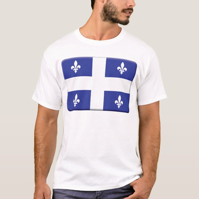 Camiseta A bandeira de Quebeque PERSONALIZA (Frente)