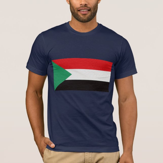 Camiseta A bandeira de Sudão (Frente)