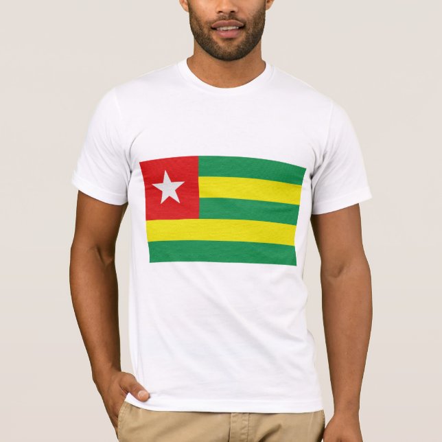 Camiseta A bandeira de Togo (Frente)