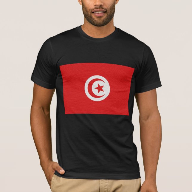 Camiseta A bandeira de Tunísia (Frente)