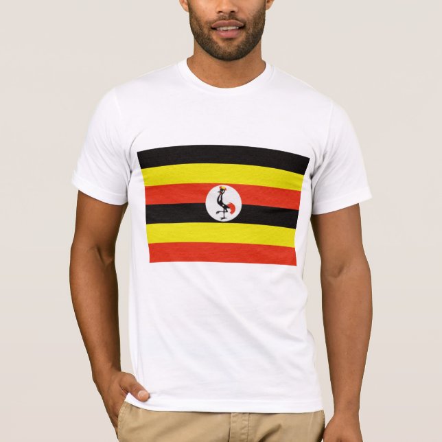 Camiseta A bandeira de Uganda (Frente)