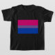 Camiseta A bandeira do Bi voa para o orgulho bissexual (Laydown)